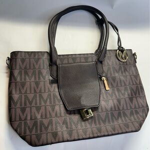 Mia K Farrow Monogram Medium Bag